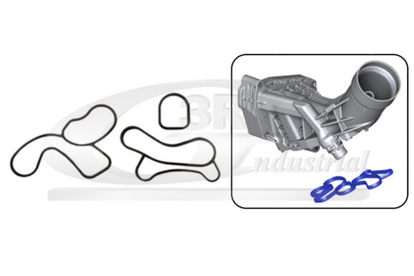 3Rg Dichtungssatz ÖLküHler 76100 FüR BMW 5Er G30 F90 X3 G01 F97 G08 Touring G31-image