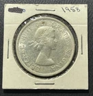 Canada 1958 Dollar Silver Coin: ASW: 0.600 oz-BSTK0124
