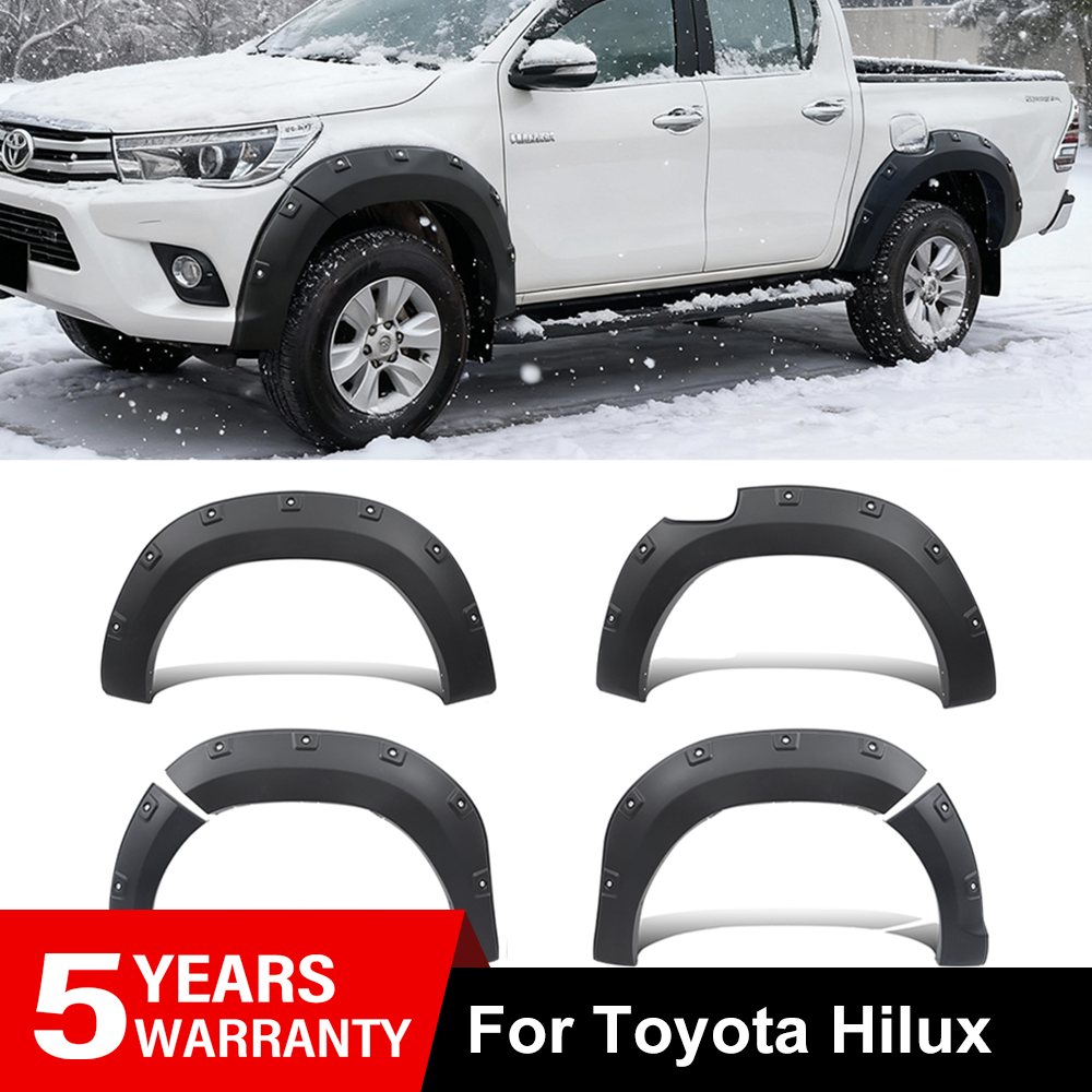 For Toyota Hilux 2015-2017 Pocket Style Wheel Arches Fender Flares Accessories