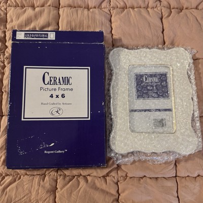 Regent Gallery Ceramic 4x6 Picture Frame New Wedding Family Baby