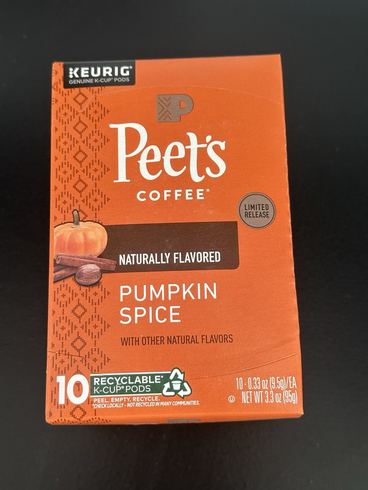 4 boxes of Peet's Pumpkin Spice Coffee K-Cups (Lot of 40, 4 