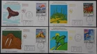 French Antarctic Territory's mammals & birds first day stamp cover set