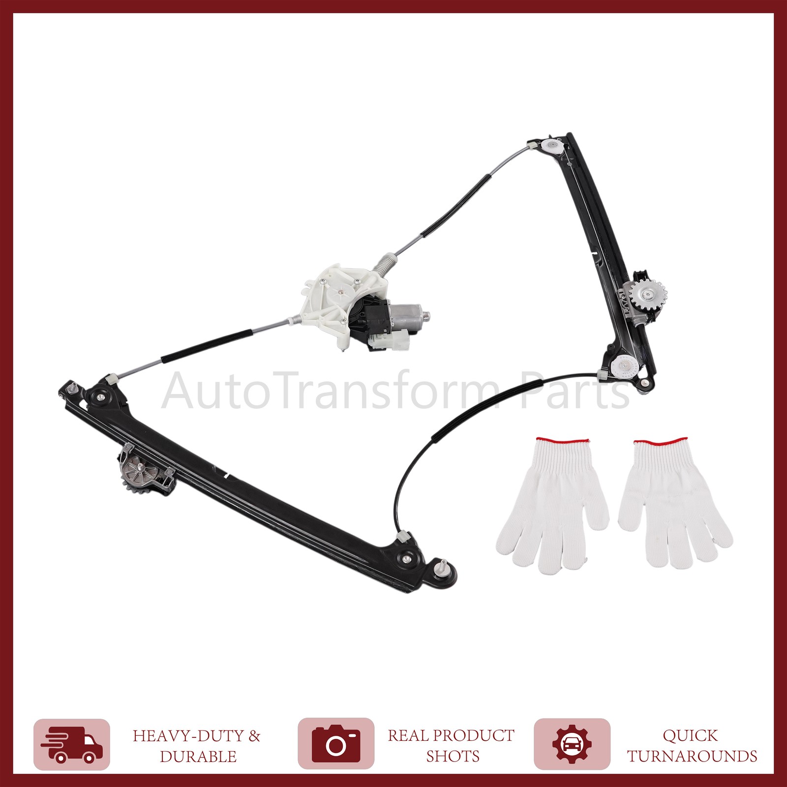 For 2017-2024 Maserati Levante M161 FL Driver Side Window Regulator W/Motor