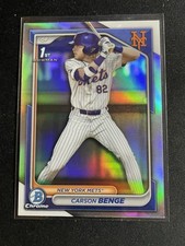 2024 Bowman Chrome Draft Carson Benge Refractor Card