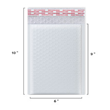 25pc 6x9 in 0 Poly Bubble mailer Padded Envelopes Bubble Shipping Bags