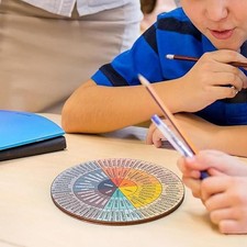 Feeling Wheel with Stand Calming Emotions Office Emotions Chart Double Sided