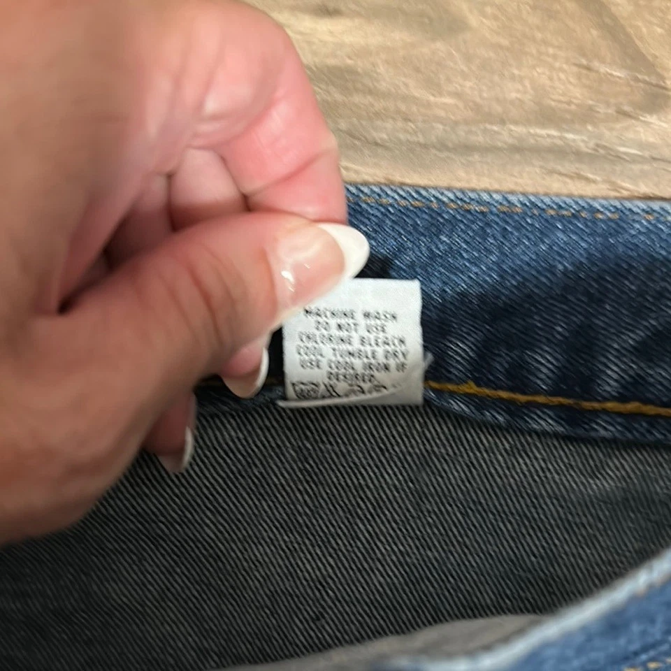 Vintage Lugz Jeans Mens 38 Blue Baggy Wide Leg Logo Y2K Skater Pants Cargo - Image 4 of 4