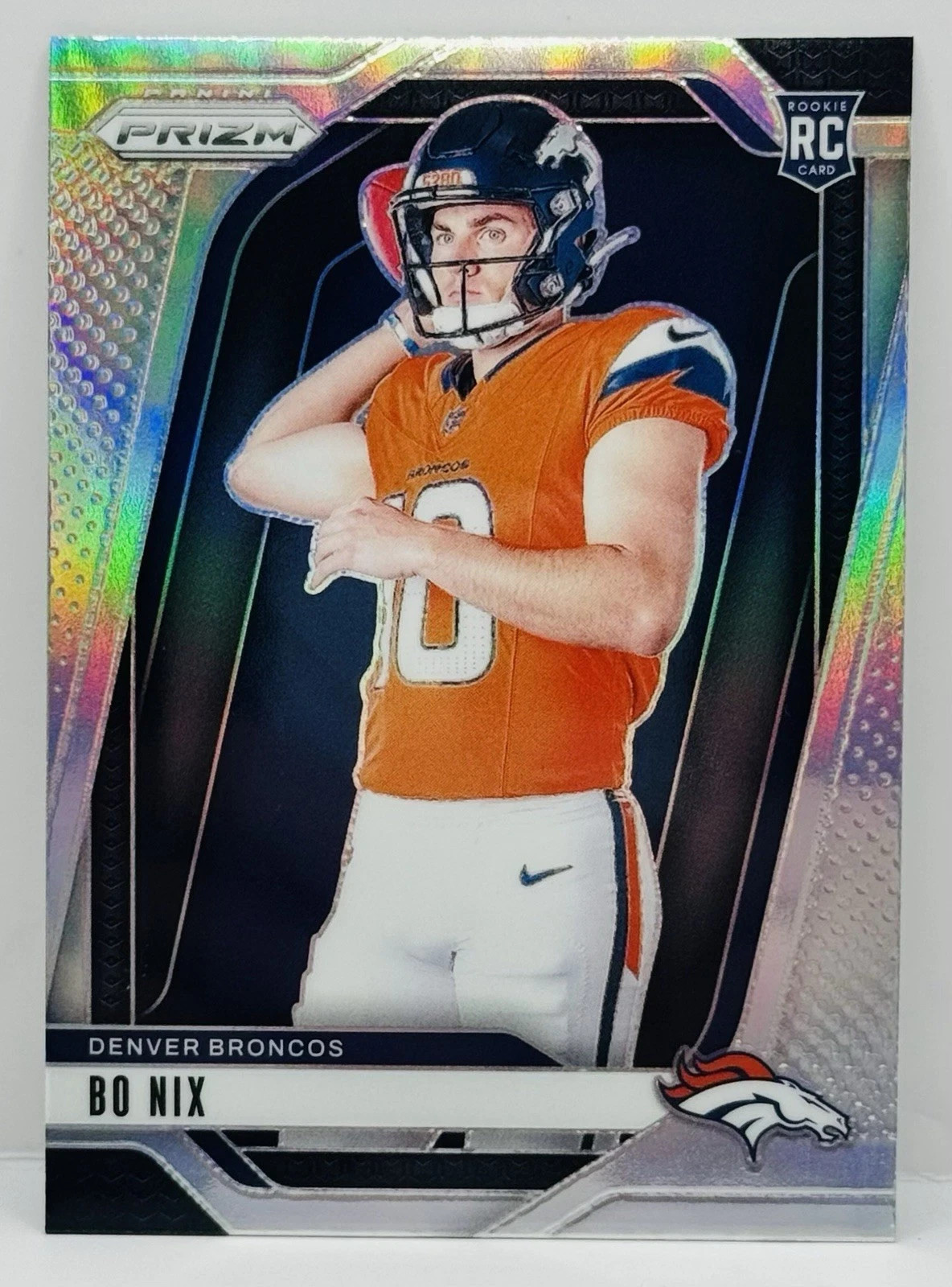 2024 Panini Prizm Rookie Variations #5 Bo Nix - Denver Broncos Silver variation