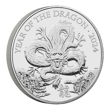 Lunar Year of the Dragon 2024 United Kingdom £ 5 Brilliant Uncirculated Coin