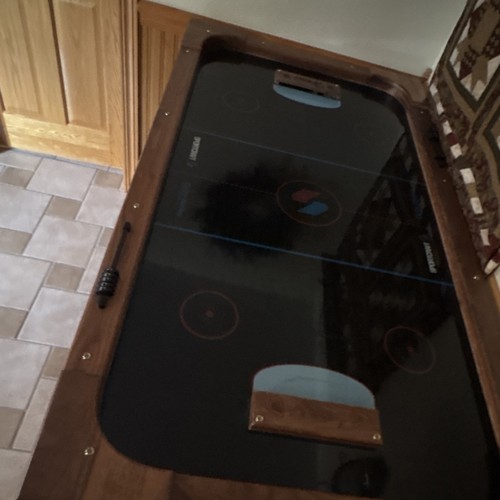 Triumph Air Hockey Table Black Wood Frame Indoor Game