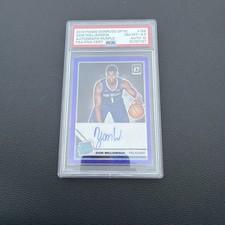 2019-20 Panini Donruss Optic Zion Williamson Purple Auto Rookie  Auto psa 8.5 