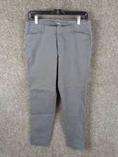 Old Navy Pixie Chino Pants Womens 6 Reg Gray Mid Rise Pockets Casual Modern