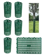 6Pcs Tree Trunk Protector Guard, Splicable, Breathable, Bark,Wildlife Protection