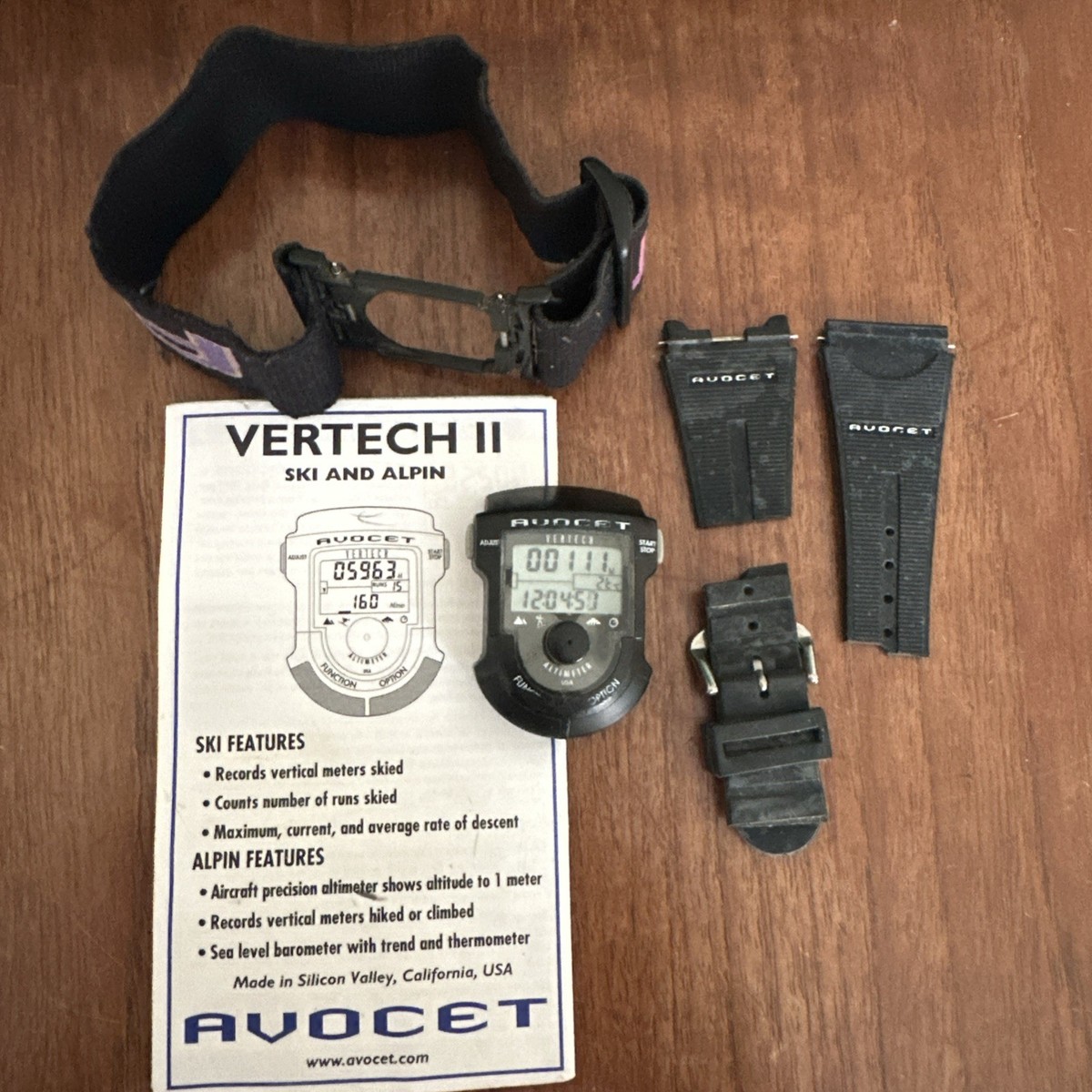 AVOCET VERTECH ALTIMETER Watch - Nice Condition, Needs Battery