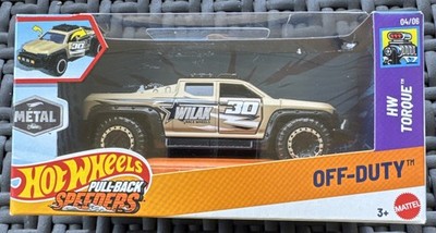 2024  HOT WHEELS PULL-BACK SPEEDERS, CARS   Off Duty   Metal