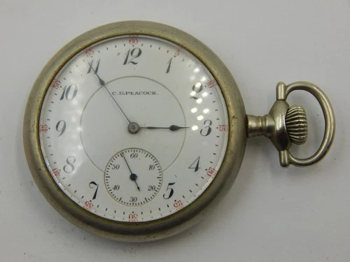 Vintage Elgin Grade 241 Model 6 17j Hand Wind Pocket Watch