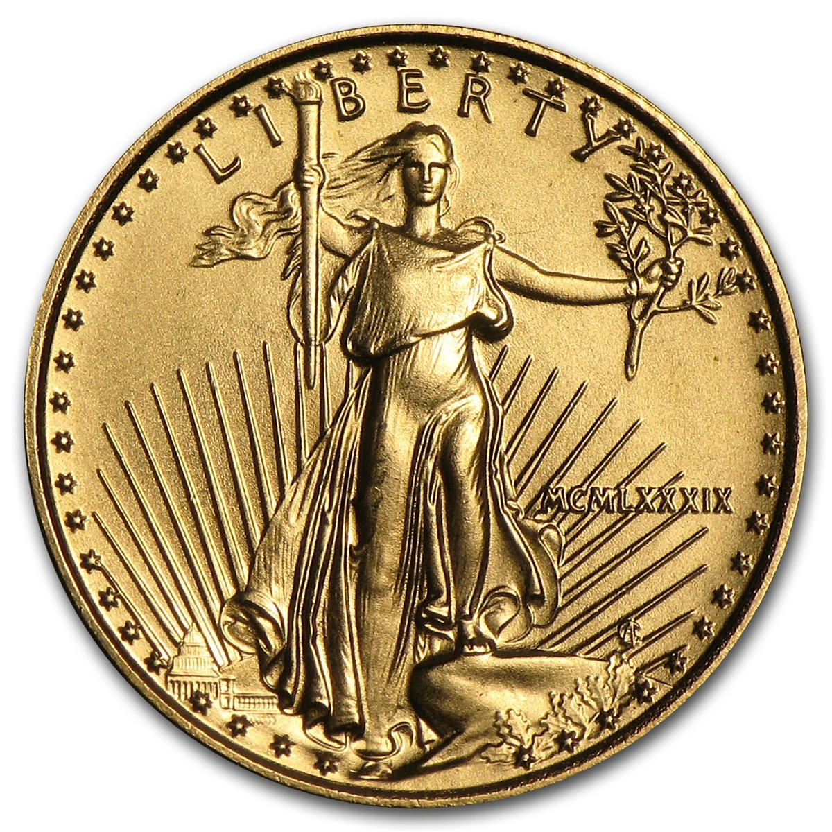 1989 1/10 oz American Gold Eagle BU (MCMLXXXIX) | eBay