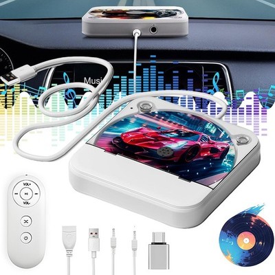 CD Player Laufwerk mit USB-Anschluss - Extern Universal CD Player für Auto Weiß