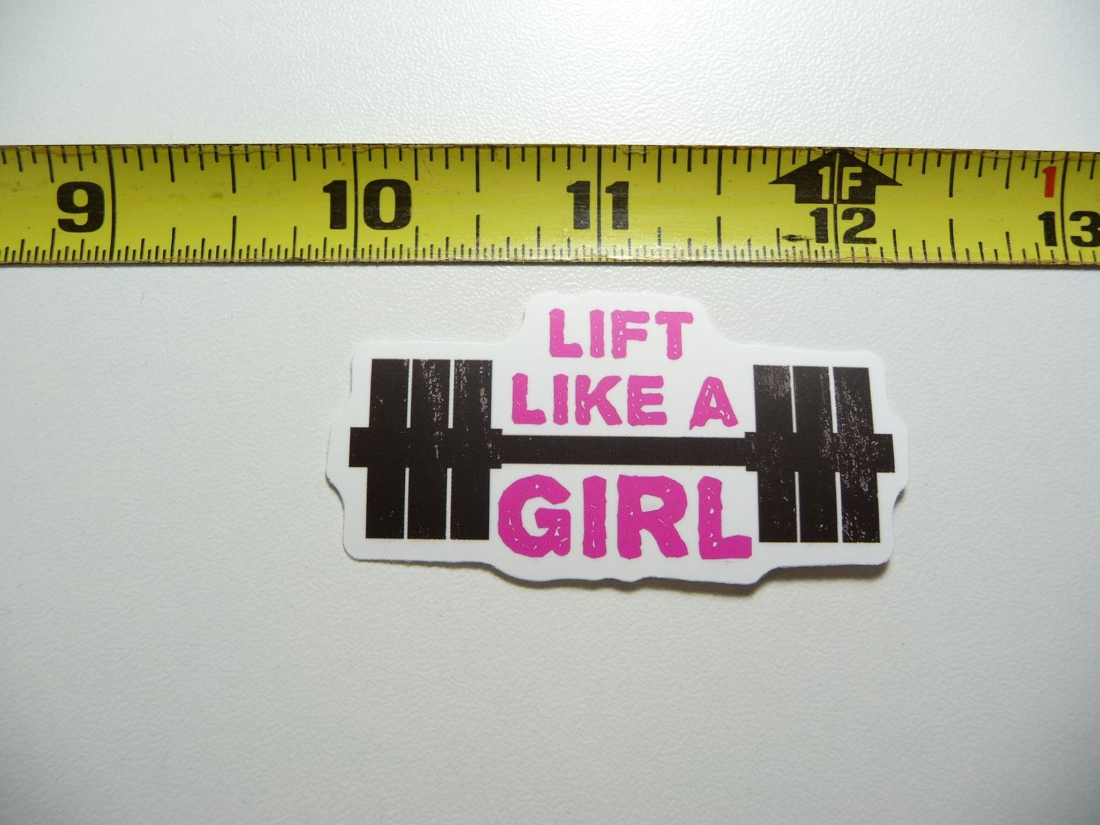 Lift Like a Girl Barbell Gym Sticker for Fitness Motivation