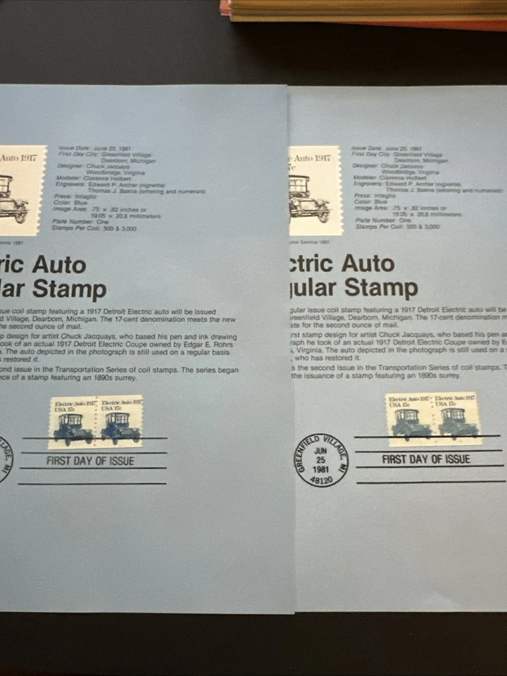 Bulk Lot #1, 48 USPS Official First Day Souvenir Page FDC PNC Plate Number Coil - Image 3 of 4