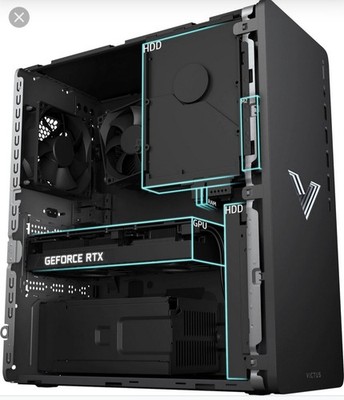 HP Victus 15L Gaming-PC Ryzen 7 5700G, RTX 3060 12GB, RAM 16GB, 1TB SSD +Upgrade