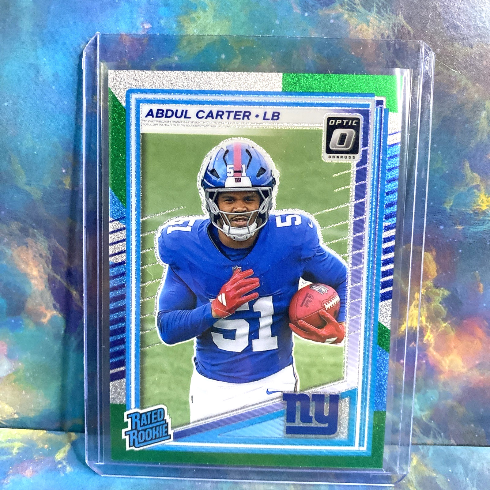 2025 Donruss Optic ABDUL CARTER Rated Rookie Jazz ssp Prizm #300 NEW YORK GIANTS
