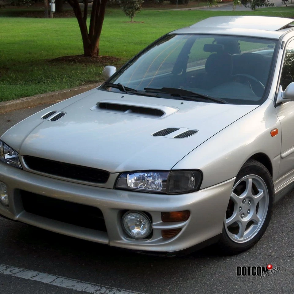 Fit 1995-2001 Subaru Impreza WRX Black Headlights+Corner Signal Lamps 4PC 95-01 - Image 2 of 4