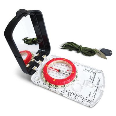 Multifunctional Orienteering Compass for Hiking, Mirror Sighting with Adjusta...