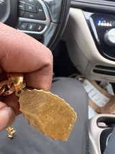 14k gold chain necklace cuban from Italy all gold plated