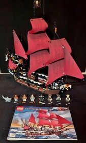 Lego Queen Anne's Revenge 4195 Pirates of the Caribbean Ship 100% Complete Set