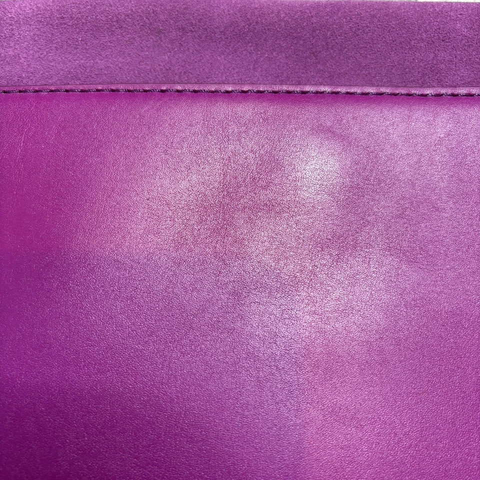 Bolso sin asas Rebecca Minkoff para mujer púrpura gamuza con tachuelas sobre noche glamour Foto 2 de 4