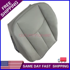 Front Left Driver Side Bottom Leather Seat Cover Gray For 2003-2006 GMC Yukon