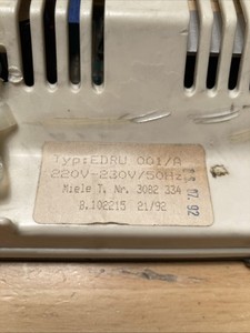 Miele Leistungselektronik EDRU 001/A für Waschmaschine TNr. 3082334