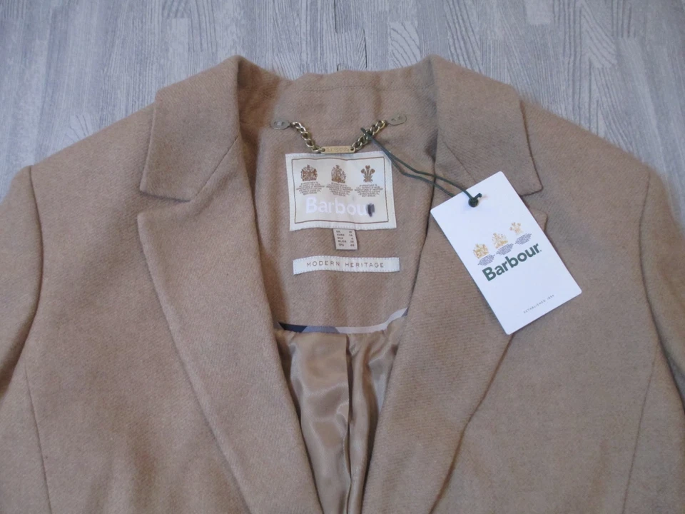 Barbour Bella Jacket Womens UK 10 Beige Modern Heritage Blazer Hacking Country - Image 3 of 4