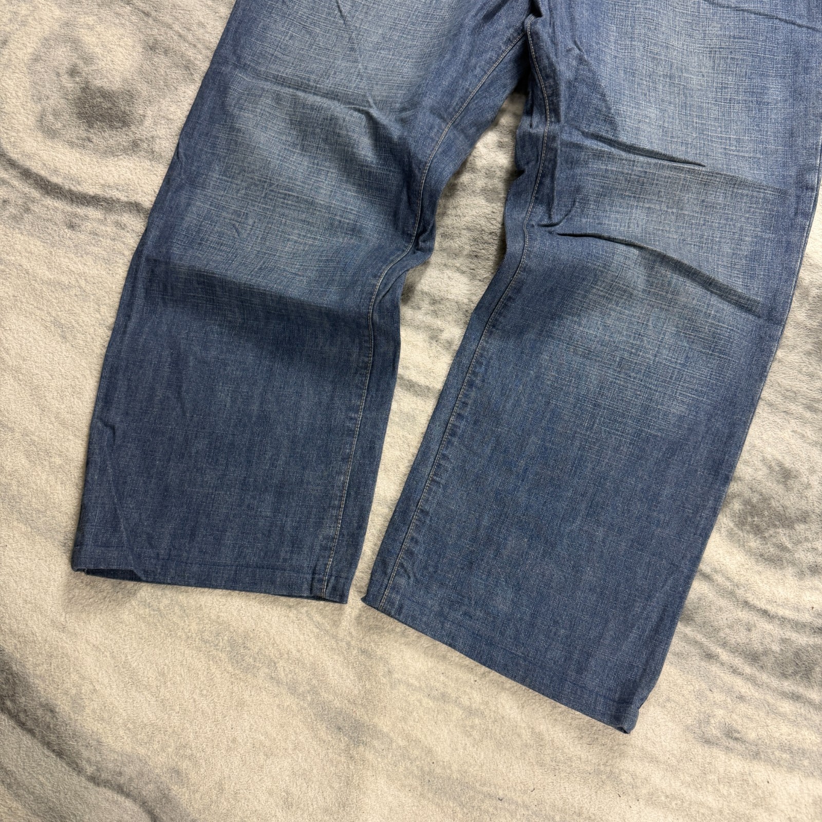 Vintage Yves Saint Laurent YSL 2000's Y2K Blue Denim Baggy Size 38 x 32 Jeans image 6