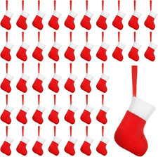 100 Pcs Mini Christmas Stockings Bulk Xmas Colleague Gifts Employees Gift Office