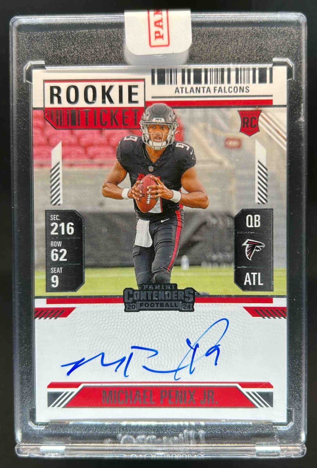 2024 Contenders Michael Penix Jr. Rookie Ticket RPS Auto RC #102 Falcons
