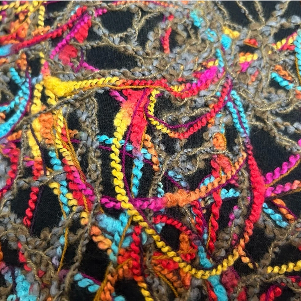 CWD Kids Textured Yarn Pattern Shift Dress – Girls Size 5/6 - Image 2 of 4