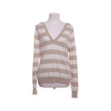 Tommy Hilfiger, Strickpullover, Größe: L, Beige/Weiß #huL