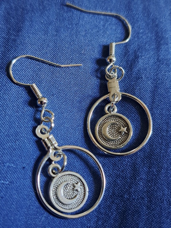 Moon And Star Earrings
