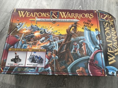 Weapons And Warriors Power Catapult Set New Sealed  In Box Pressman 1994