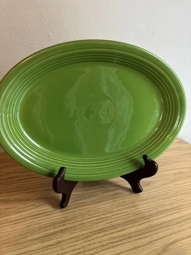 Fiesta Homer Laughlin Fiestaware 13.5" Oval Serving Platter Shamrock Green
