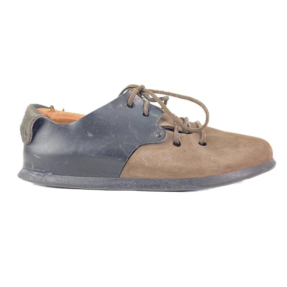 Birkenstock Montana Unisex L11, M9 Marrón/Negro Cuero Cómodo Zapato con Cordones 42 Foto 4 de 4