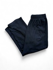 Adidas Men's Black Fleece Essential Sweatpants with Elastic Waist