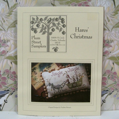 Plum Street Sampler Hase Weihnachten Kreuzstich Set mit Tabelle Leinenfäden