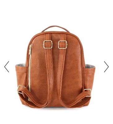 Itzy Ritzy Cognac Mini Diaper Bag Backpack NEW DESIGN  display picture 1