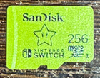Official Sandisk 256GB MicroSD Memory Card (For Nintendo Switch Yellow) Original