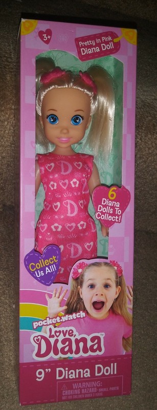 Diana Doll "LOVE DIANA" 9" Doll * Pretty In Pink * Brand New In Box!