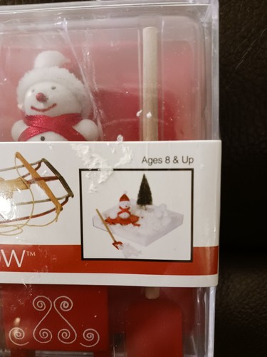 Christmas Village Accessories Let It Snow Mini Set, New - Picture 3 of 9