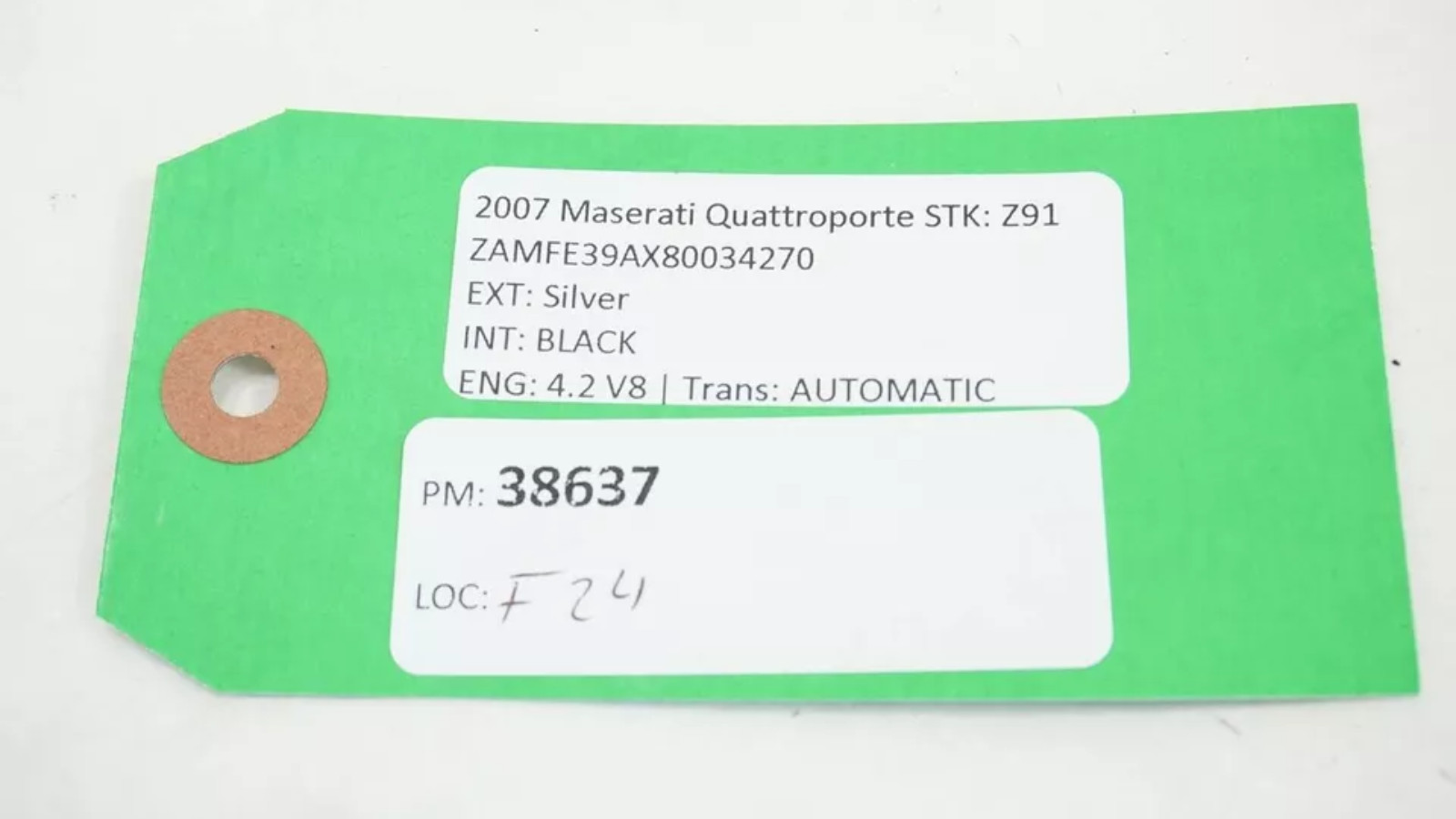 Maserati Quattroporte 2014-2017 Front Left Lower Spray nozzle P/N 9241826